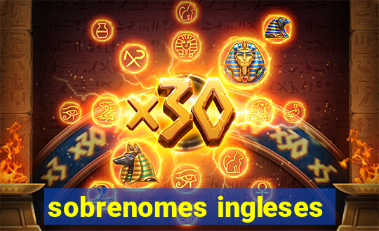 sobrenomes ingleses